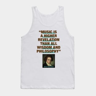 Beethoven Quotes Tank Top